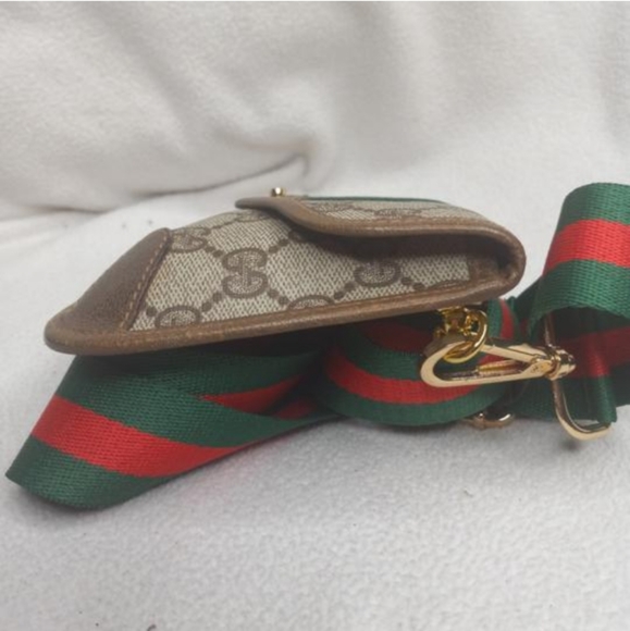 Authentic Vintage Gucci GG Monogram Web Ophidia Neo Clutch Fanny Bum Waist Belt - Picture 8 of 12